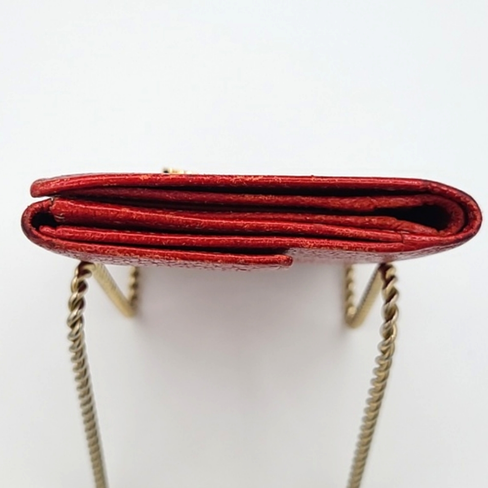 Salvatore Ferragamo Gancini bifold red leather wallet - Picture 4 of 16